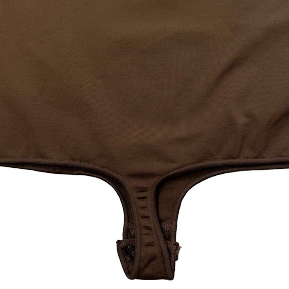 SKIMS Essential Crew Neck‎ Sleeveless Bodysuit NEW Chocolate Womens 4X/5X - Picture 7 of 11